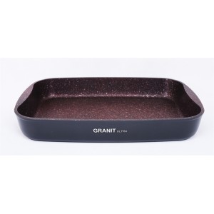 Противень 33,5 x 22 x 5,5 см, антипригарная линия «Granit Ultra» (Red)