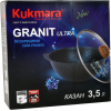 Казан для плова Kukmara 3,5л со стеклянной крышкой, АП линия «Granit Ultra» (Blue) кгг37а