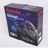 Кастрюля-жаровня Кукмара 3л со стеклянной крышкой линия Granit Ultra Green