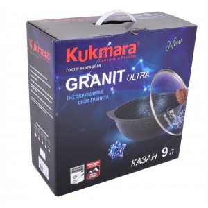 Казан для плова 9л, АП линия «Granit Ultra» (Blue)