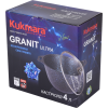 Кастрюля Kukmara 4л со стеклянной крышкой, АП линия Granit ultra (Red) кга42а