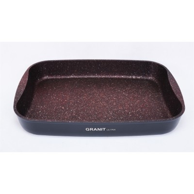 Противень Kukmara 40 x 29,5 x 5 см, антипригарная линия «Granit Ultra» (Red) пга03а