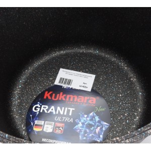 Кастрюля 8л со стекл. крышкой, АП линия Granit ultra (Blue)